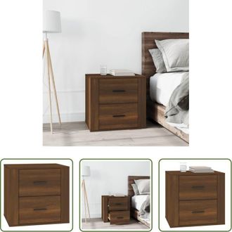 vidaXL vidaXL Comodino moderno - Comodino Rovere Marrone 50x39x47 cm