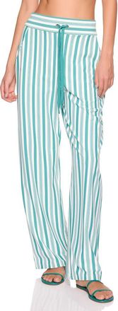 Susana Monaco Stripe Wide Leg Pants in Fern at Nordstrom, Size X-Small