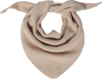 Le Bonnet Bandana Sjaal - Dames - Wintersjaals - Beige - ONE Size - Wol - Accessoires