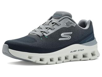Skechers Mens Glide-Step Pro Waverra Sneaker, Navy/Gray, 8.5