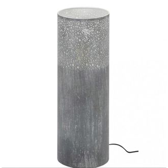 Mathi Design L&aacute;mpara de metal gris Cilindro