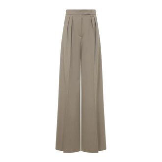 Max Mara Wide Trousers, female, Brown, Size: 2XS Quorum Pants