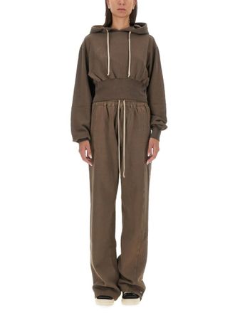 Rick Owens Dark Grey Solid Hood Sweatshirt