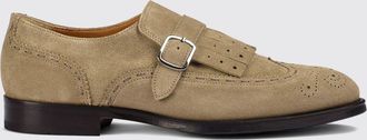 Doucal's Monk strap in pelle scamosciata con frange e cinturino regolabile