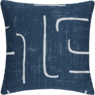 Elaine Smith Instinct Indoor & Outdoor Woven Accent Pillow in Denim at Nordstrom, Size 12X20