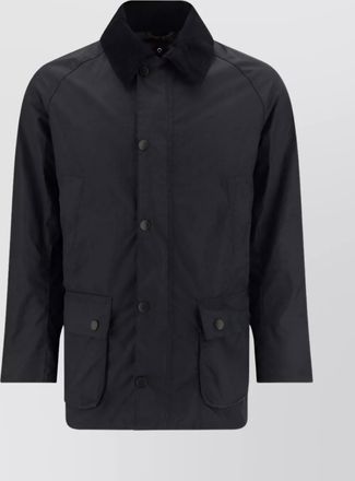Barbour waxed cotton biker jacket