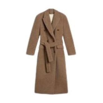 Golden Goose Belted Coats, female, Brown, Size: XS Journey Double-Breasted Coat