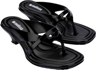 Melissa Layla Flip Flop in Black at Nordstrom, Size 10
