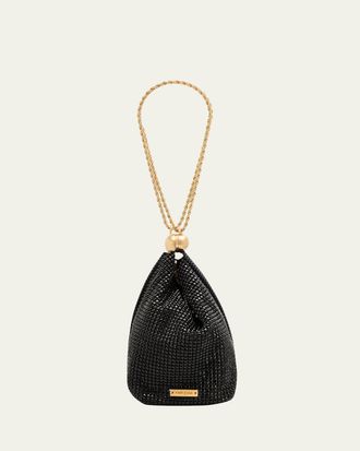 Cult Gaia Rue Rhinestone Wristlet Bag