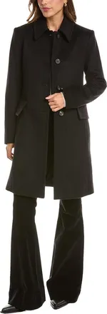 Fleurette Club Collar Wool Coat