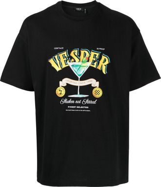 Five CM graphic-print short-sleeve T-shirt - men - Cotton - M - Black