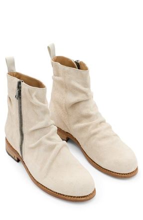John Varvatos Slouchy Zip Boot in China White at Nordstrom, Size 10