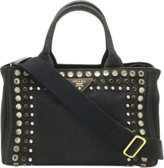 Prada Pre-owned Handbags, female, Black, Size: ONE SIZE Pre-owned Vintage Shoulder Bag