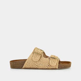 Jonak Muiltjes in raffia Kalmie