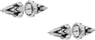 Diesel Two-tone brass stud earrings - Earrings - Unisex - Silver