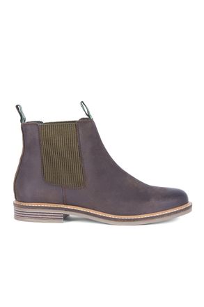 Barbour Mens Farsley Chelsea Boots Brown material_leather1 - Size UK 8