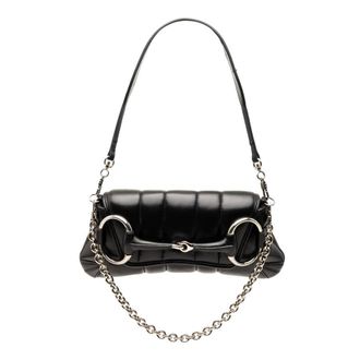 Gucci Pre-owned Gucci Small Quilted Leather Horsebit Chain Satchel Ladies XEHRW1RC3FKRS1H6