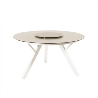 ED&Egrave;N JARD&Iacute; Mesa de centro de exterior resistente al agua crema