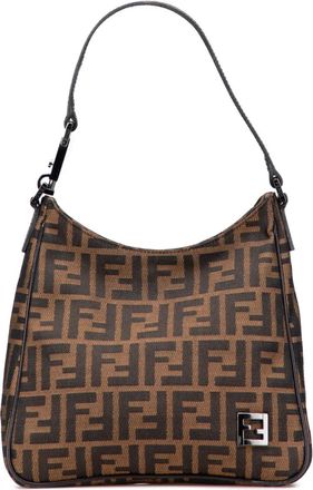 Fendi 2000-2010 Zucca Canvas schoudertas - Bruin