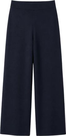 Max Mara Wijde broek - Dames - Wijde Broeken - Blauw - M - Broeken