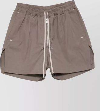 Rick Owens bela poplin shorts elastic waistband