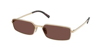 Prada PR A60S ZVN80T Womens Sunglasses Gold Size 59