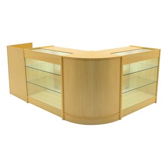 MonsterShop Aries LED Shop Counter Set CM60, TB60 & 2 x K900 - Maple in Beige