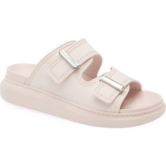 Alexander McQueen Hybrid Slide Sandal in Tea Rose/Silver at Nordstrom Rack, Size 8.5Us / 38.5Eu