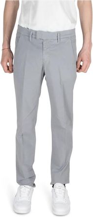 Jeckerson Grijze Slim Fit Broek met Amerikaanse Zak - Heren - Straight fit broeken - Grijs - W32 - Katoen - Broeken