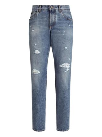 Dolce & Gabbana distressed denim jeans - Blue