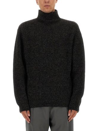 Christophe Lemaire Ribbed Turtleneck Sweater In Alpaca