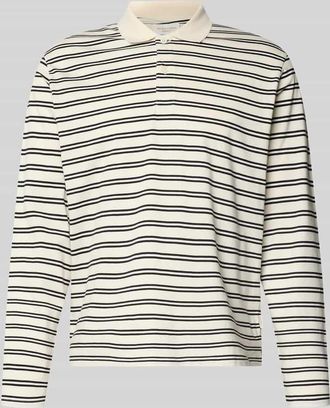 Jack & Jones Regular Fit Poloshirt mit Streifenmuster Modell CASSIS in Offwhite, Gr&ouml;&szlig;e XXL