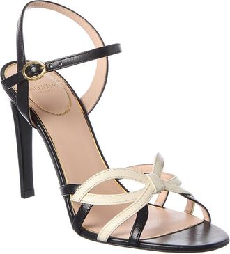 Valentino Vlogo 100 Leather Sandal