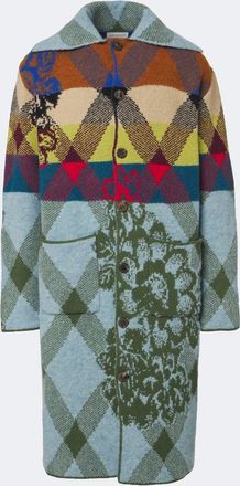 Dries Van Noten Patchwork wool and alpaca-blend long cardigan