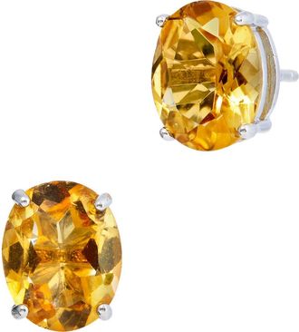 Savvy Cie Jewels Sterling Silver Gemstone Stud Earrings in Yellow at Nordstrom Rack