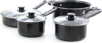 Better Chef 7 Piece Deluxe Non-Stick Cookware Set in Black at Nordstrom