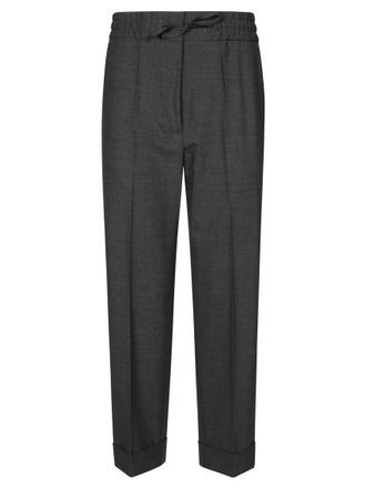 P.A.R.O.S.H. Relaxed Fit Drawstring Waistband Tailored Pants