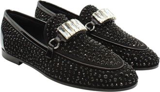 Giuseppe Zanotti Womens Suede Embellished Loafer (Authentic Pre-Loved)