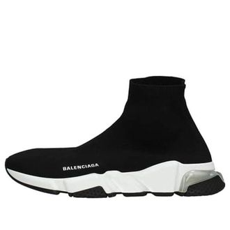 Balenciaga Speed Trainer Clear Sole - Black 607544W05GG1010