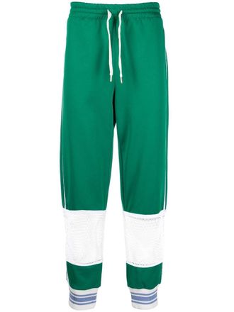 Casablanca Pantaloni sportivi con inserti a rete - Verde