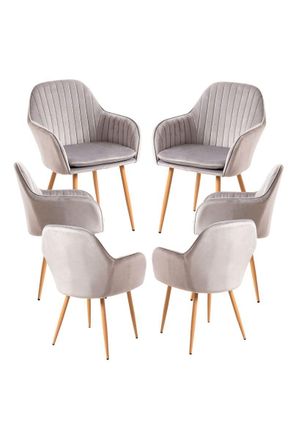 Regalos Miguel Regalos Miguel - Packs Sillas Comedor - Pack 6 Sillas Chic - Gris