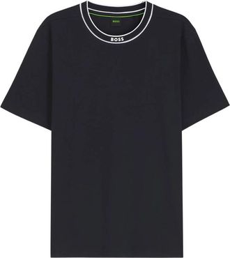 HUGO BOSS Cotton T-shirt With Logo Crew Neck
