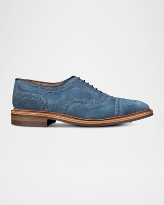 Allen Edmonds Men & apos;s Strandmok Suede Cap-Toe Oxfords