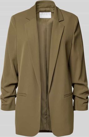 Jake*s Blazer mit Reverskragen in Oliv, Größe 32