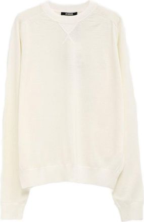 Jacquemus Off-White Crew Neck Sweater