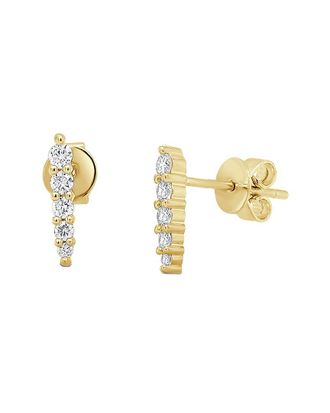 Sabrina Designs 14K 0.21 Ct. Tw. Diamond Climber Earrings