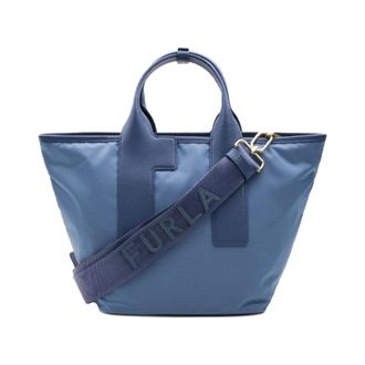 Furla Elegante en veelzijdige tote tas - Dames - Shoppers - Blauw - ONE Size - Nylon - Tassen