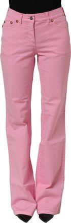 Gianfranco Ferre Mid-Waisted Fla blue Casual Womens Jeans (Pre-Owned)