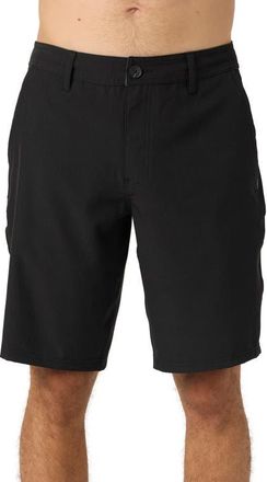 O'Neill Reserve Water Resistant Hybrid Shorts in Heather Black at Nordstrom, Size 31