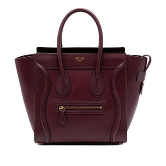 Celine Pre-owned Celine Micro Smooth Calfskin and Goatskin Luggage Tote Ladies 0D5AM3WO2UEXWRNG